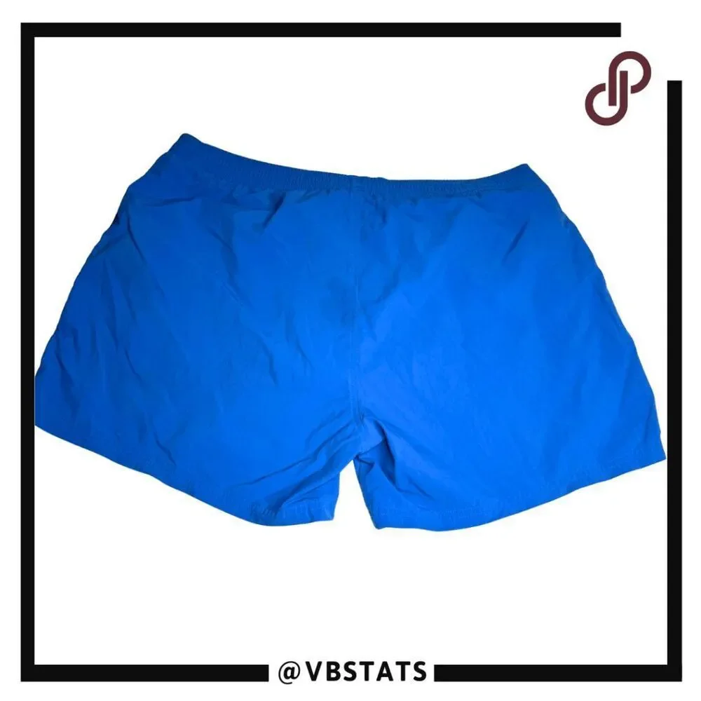 Boss Orange Mens Drawstring Elastic Waist Athletic Swim Trunks Shorts Blue Sz XL